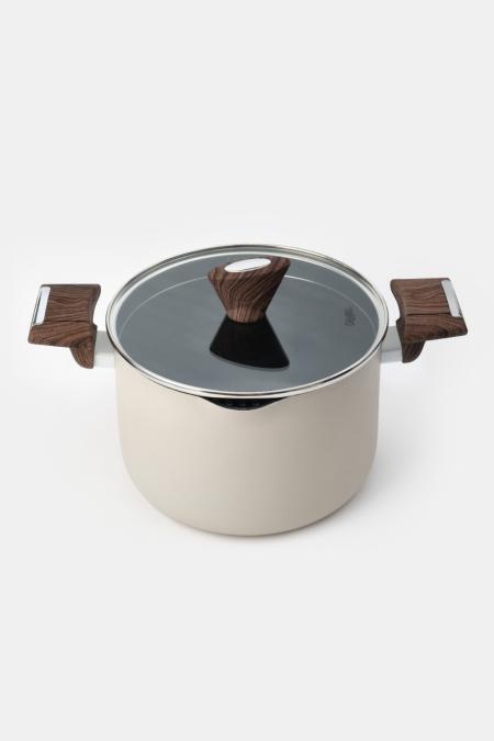 Titanyum Makarna Tenceresi 22 cm Krem